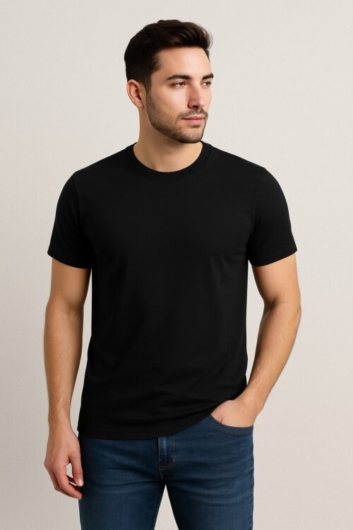 Black Crew Neck T-Shirts
