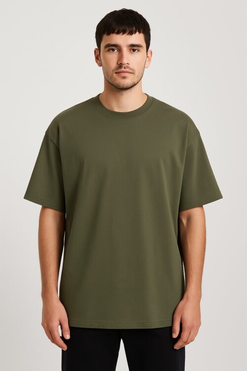 Olive Green Oversized T-Shirts